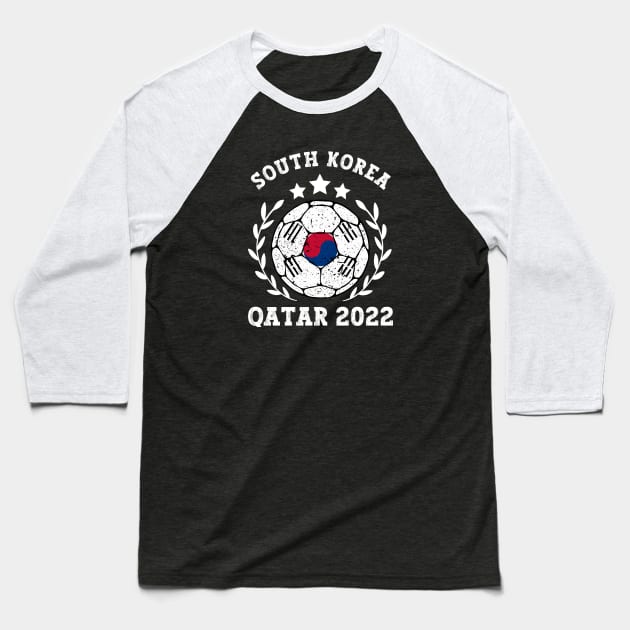 South Korea Football Baseball T-Shirt by footballomatic